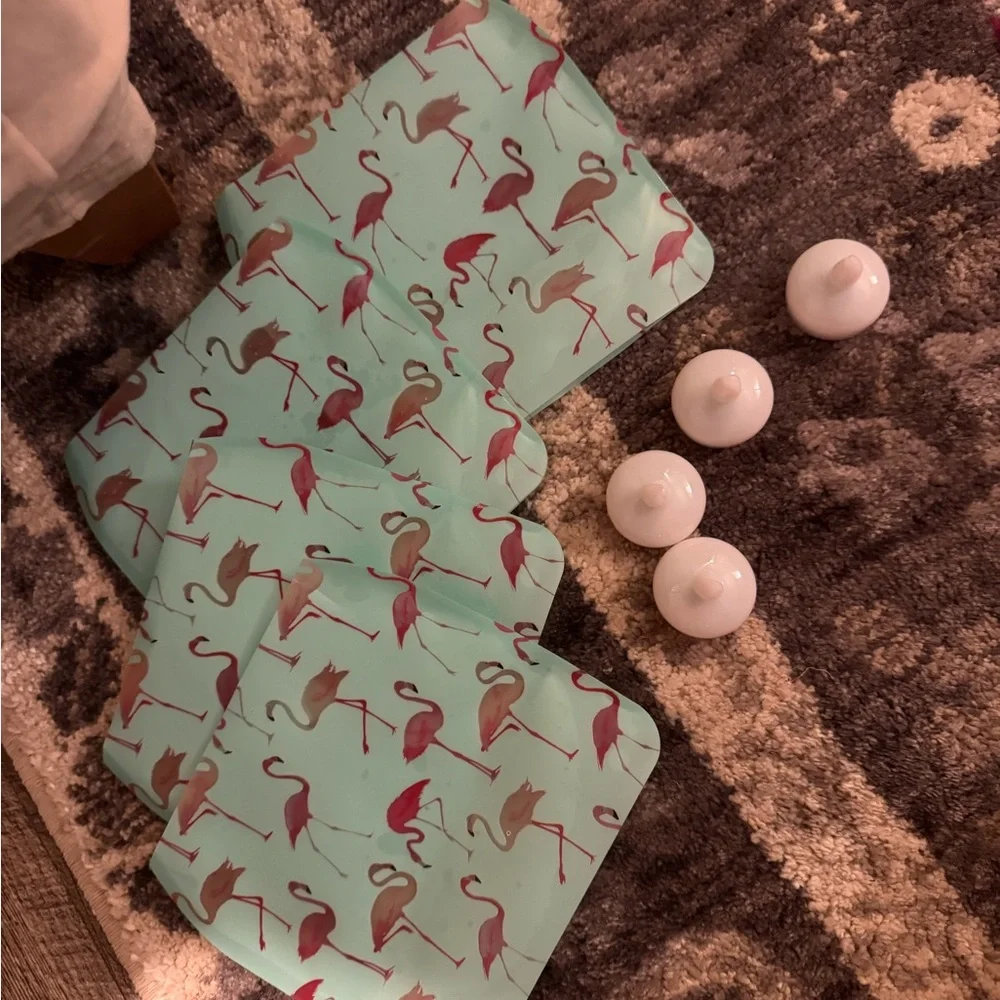 Modgy Flamingo Luminary Lanterns - Aqua and Pink
